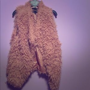 Faux fur vest